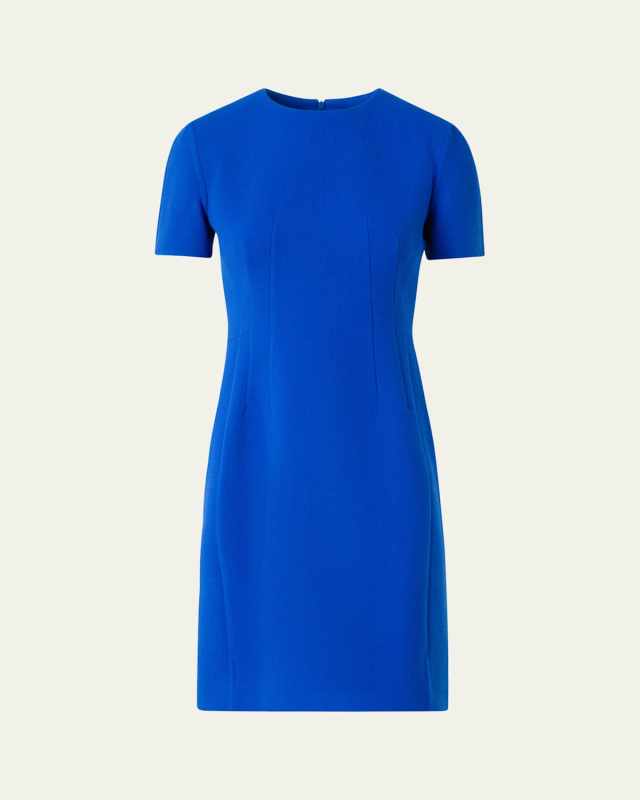 Tailored Wool Crepe Dress